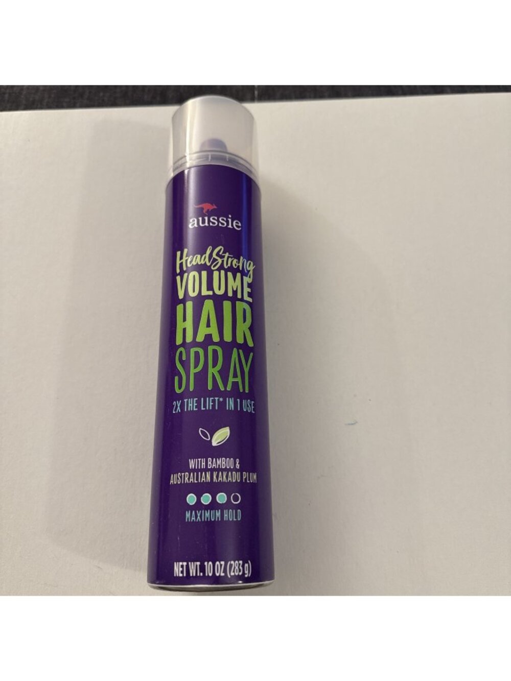 Aussie Head Strong Volume Hair Spray Bamboo & Kakadu Plum 10 oz Maximum Hold B50